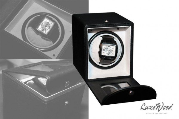 Шкатулка для часов с автоподзаводом черная LW211-1